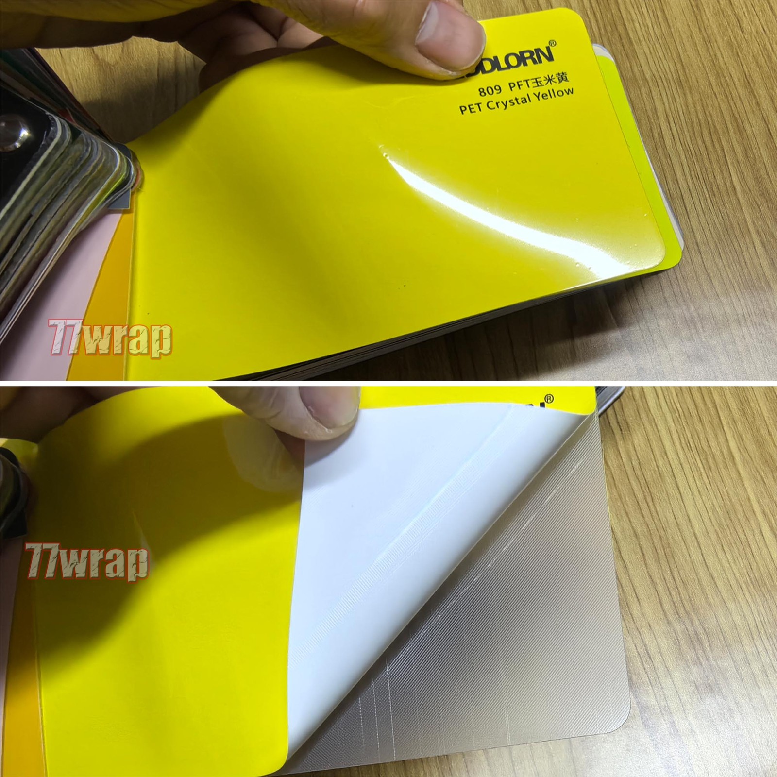 PET Premium Glossy Whole Car Truck SUV Vinyl Wrap Hood Sticker Corn Yellow HDUS