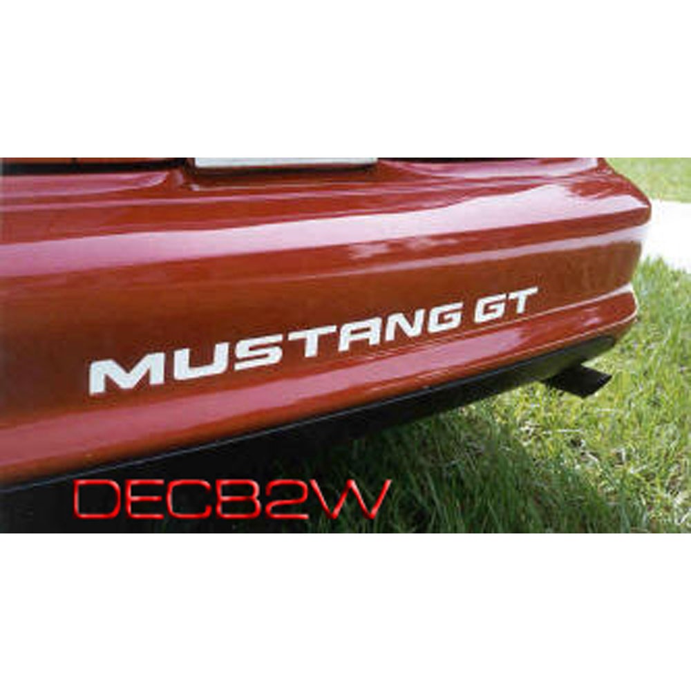 Graphic Express Rear Bumper Decal Mustang GT Style White GT 1994-1998