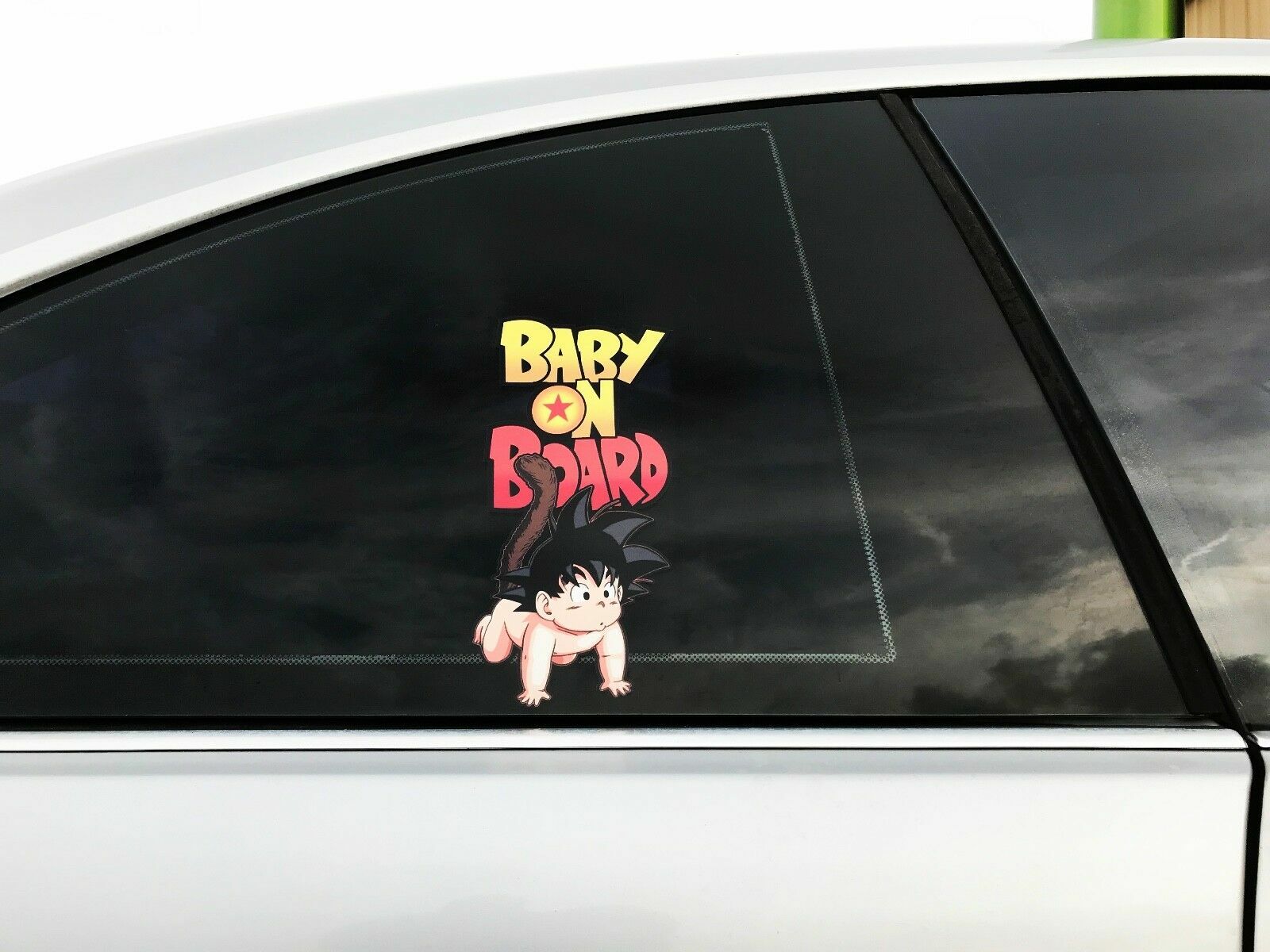 Baby Goku Baby on Board Bumper Sticker, Goku Dragon Ball Z Bumper Boy Sticker