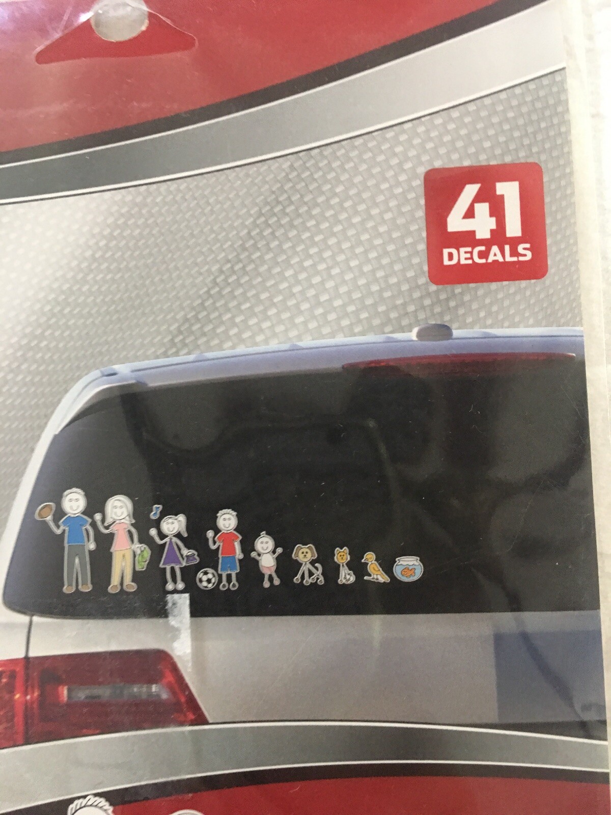 Auto Drive Family Decal Stickers 41 Window Decals Pets Sports People Children