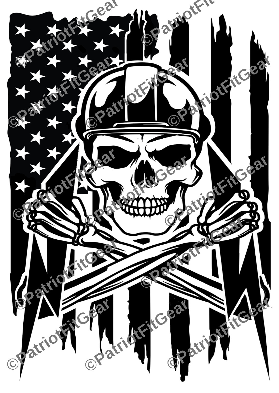 Lineman,Electrician,Line Work,Linemen,Skull,American Flag,Custom Vinyl Decal