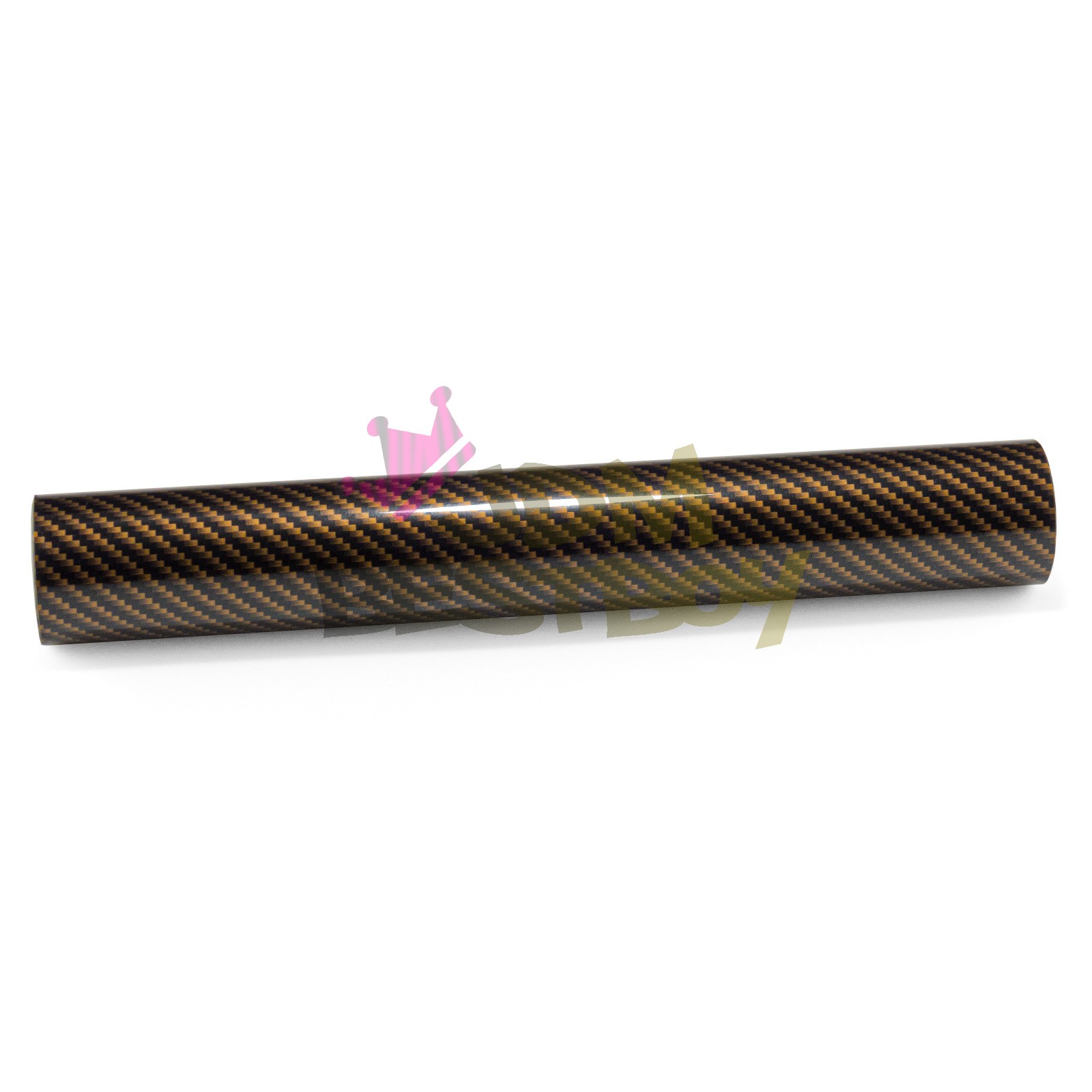 2D Carbon Fiber High Glossy Black Gold Vinyl Wrap Sticker Air Release Sheet Film