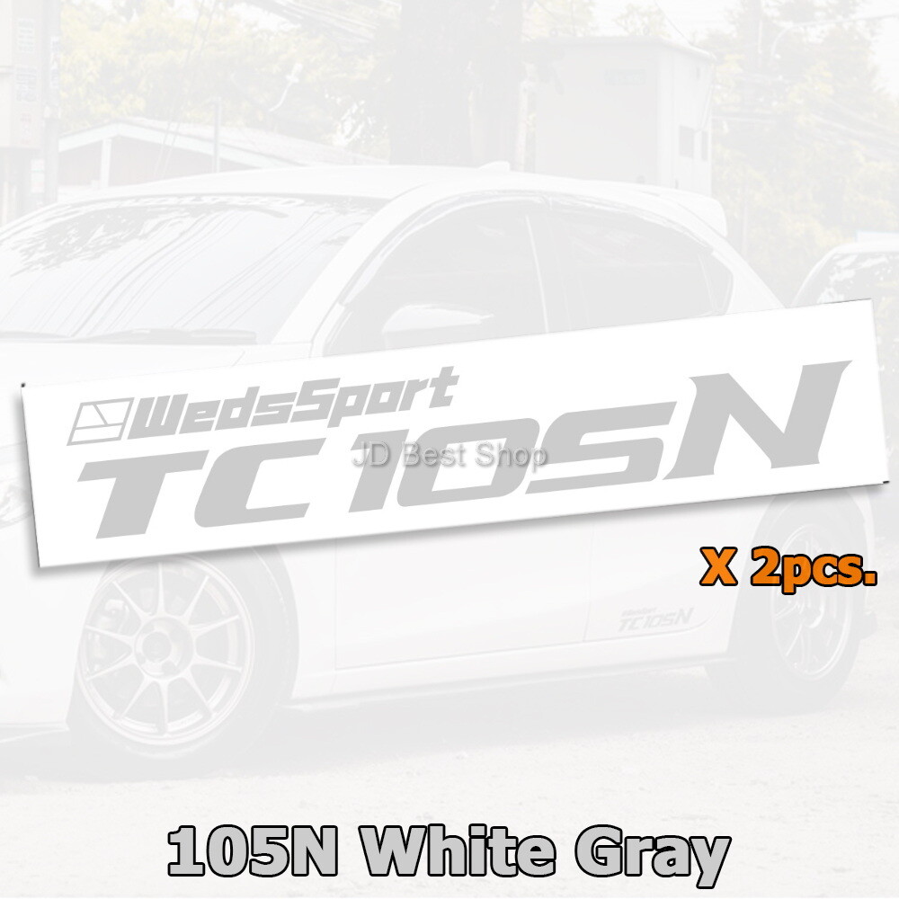 Sticker Diecut Wheels Car Racing WedsSport TC105 N X Vinyl JDM Style Jap Set 2pc