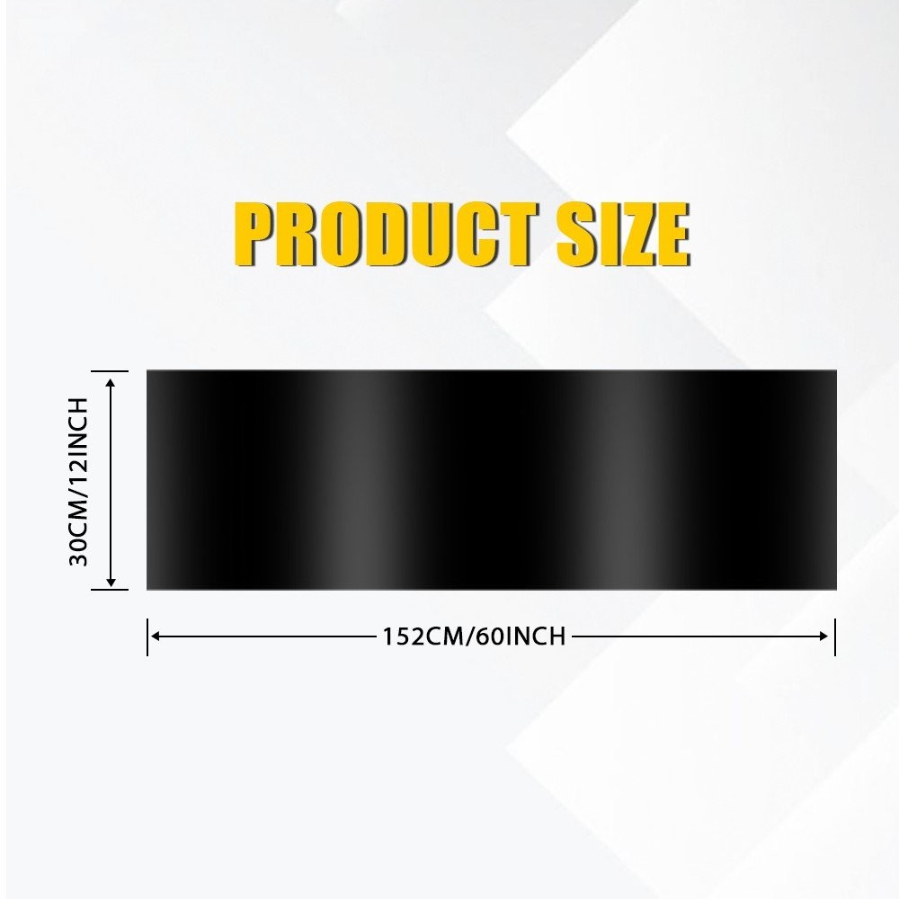 60×12″ Car Sun Windshield Visor Vinyl PVC Window Tint Decal Strip Black Sticker`