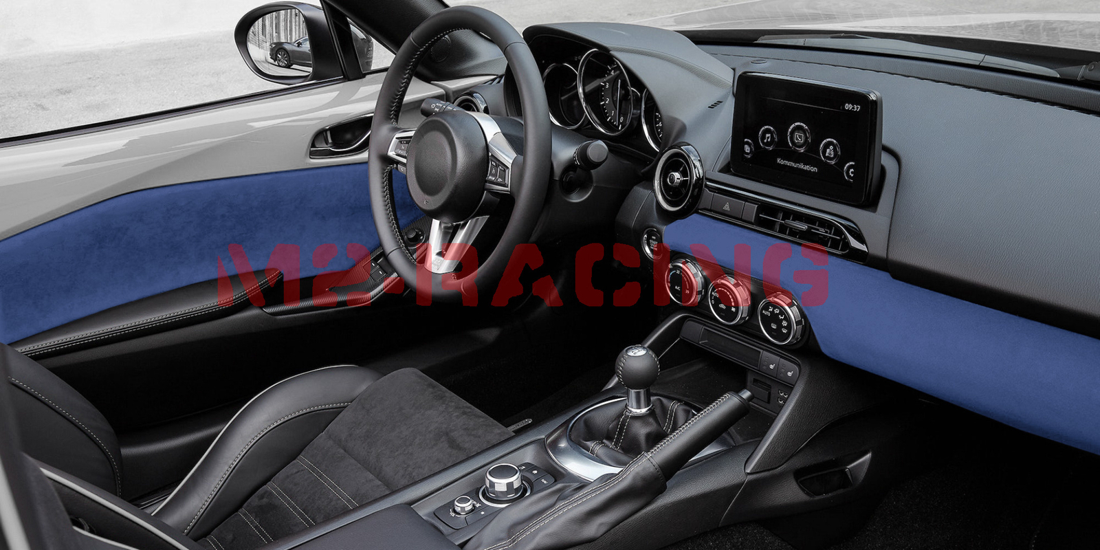 Velvet Stretchable Royal Blue Suede Textured Car Vinyl Wrap Sticker Decal Sheet