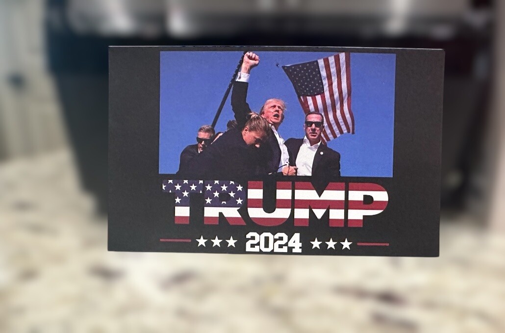 3×5 Inch Rectangle President Donald Trump MAGA 2024 Political Sticker Decal
