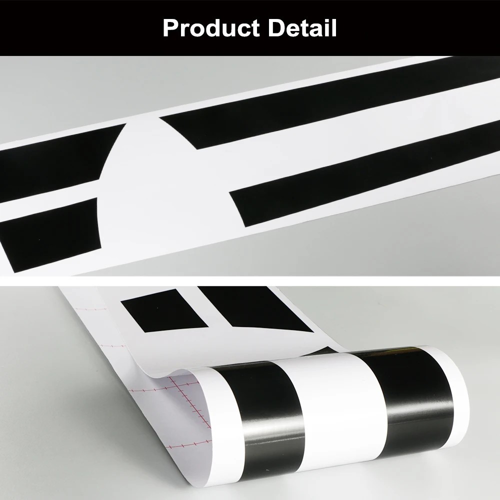 2PCS Long Side Stripe Vinyl Car Decal Racing Sport DIY Auto Decoration Decal Set