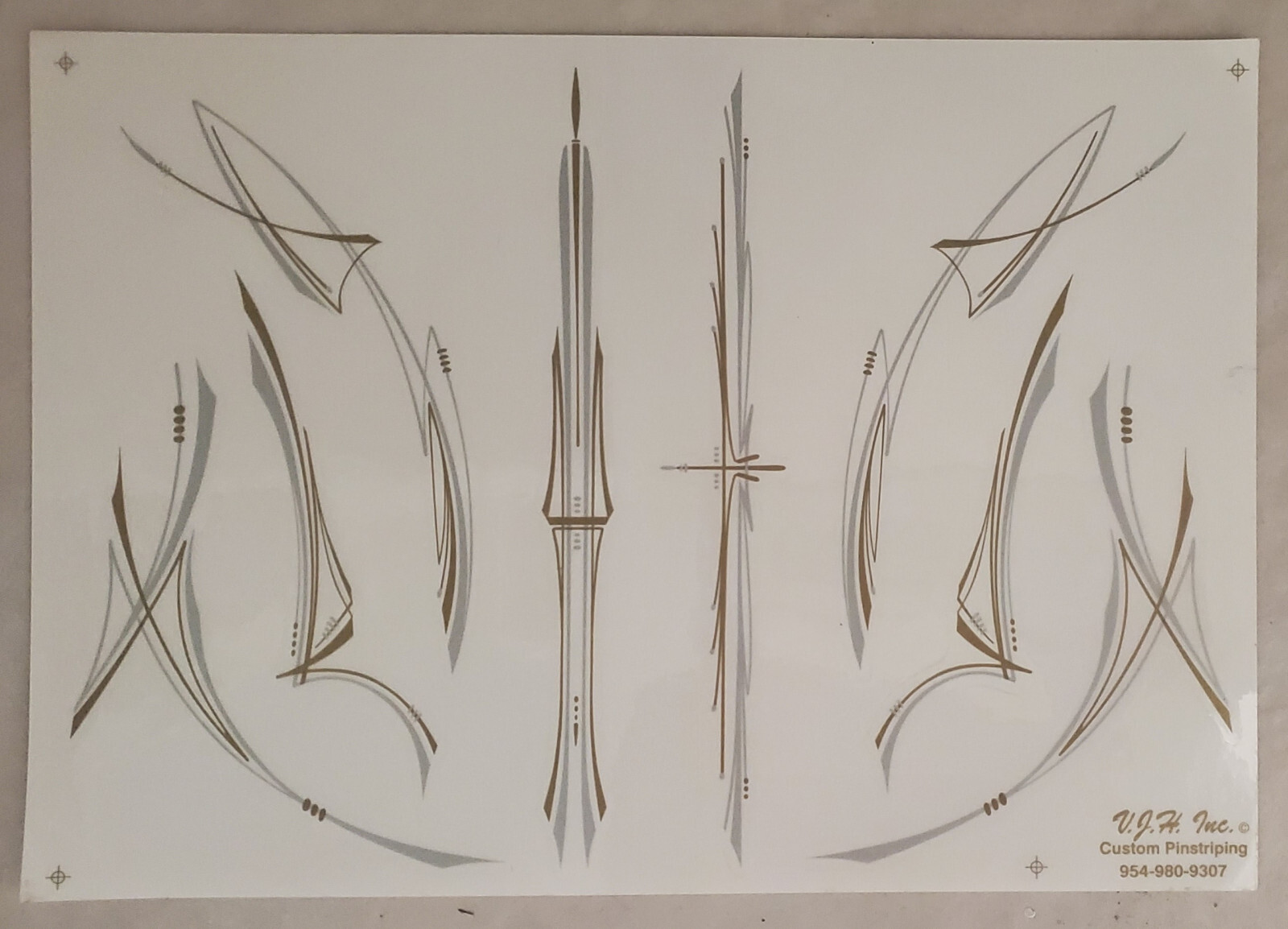 Really Cool Pinstripe Car Boat Motorcycle Glass+ MORE Black/Red Decals QTY 18!
