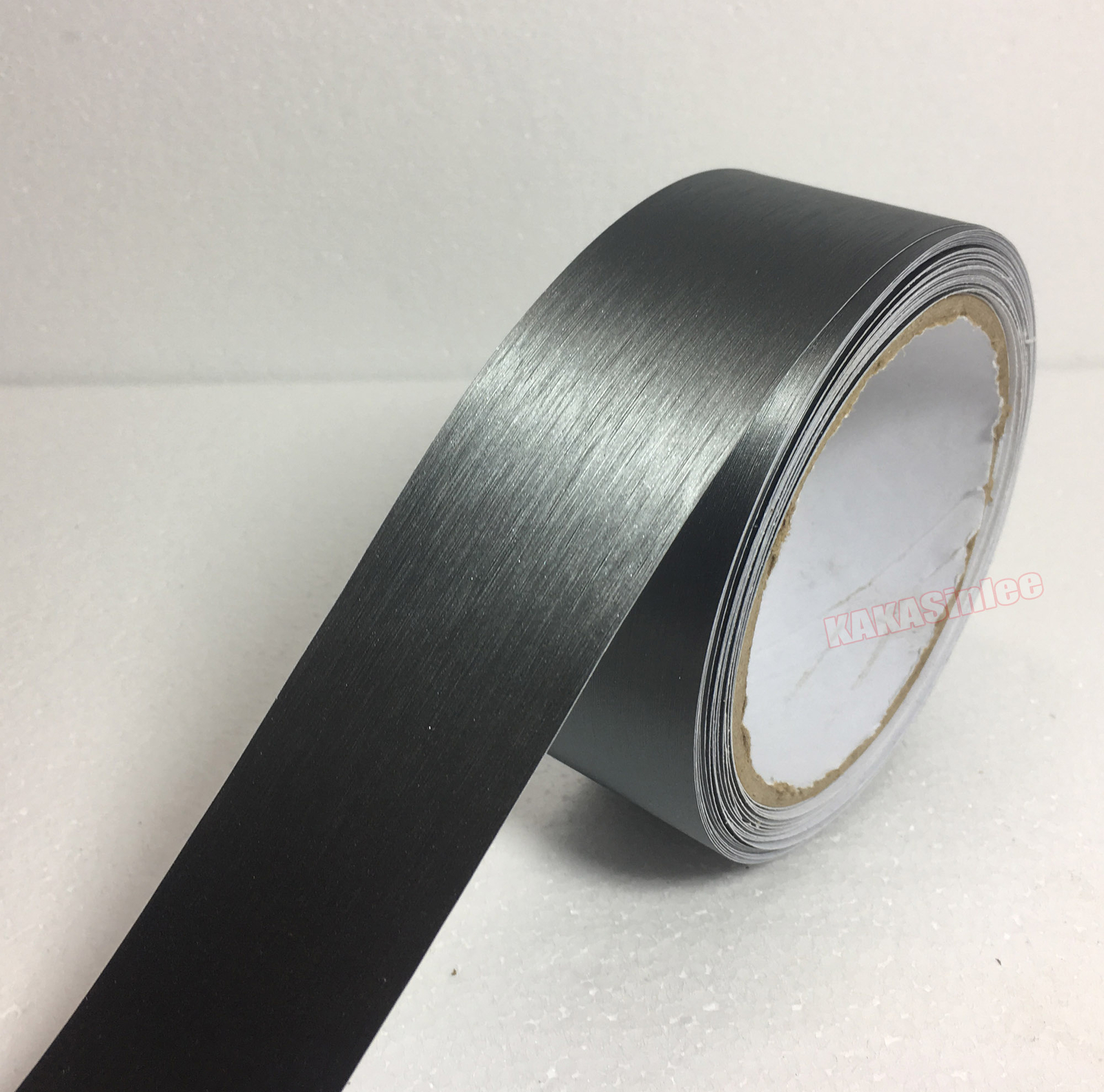 Grey Car House Wall Metal PVC Brushed ALUMINUM Vinyl Wrap Sticker Tape Strips