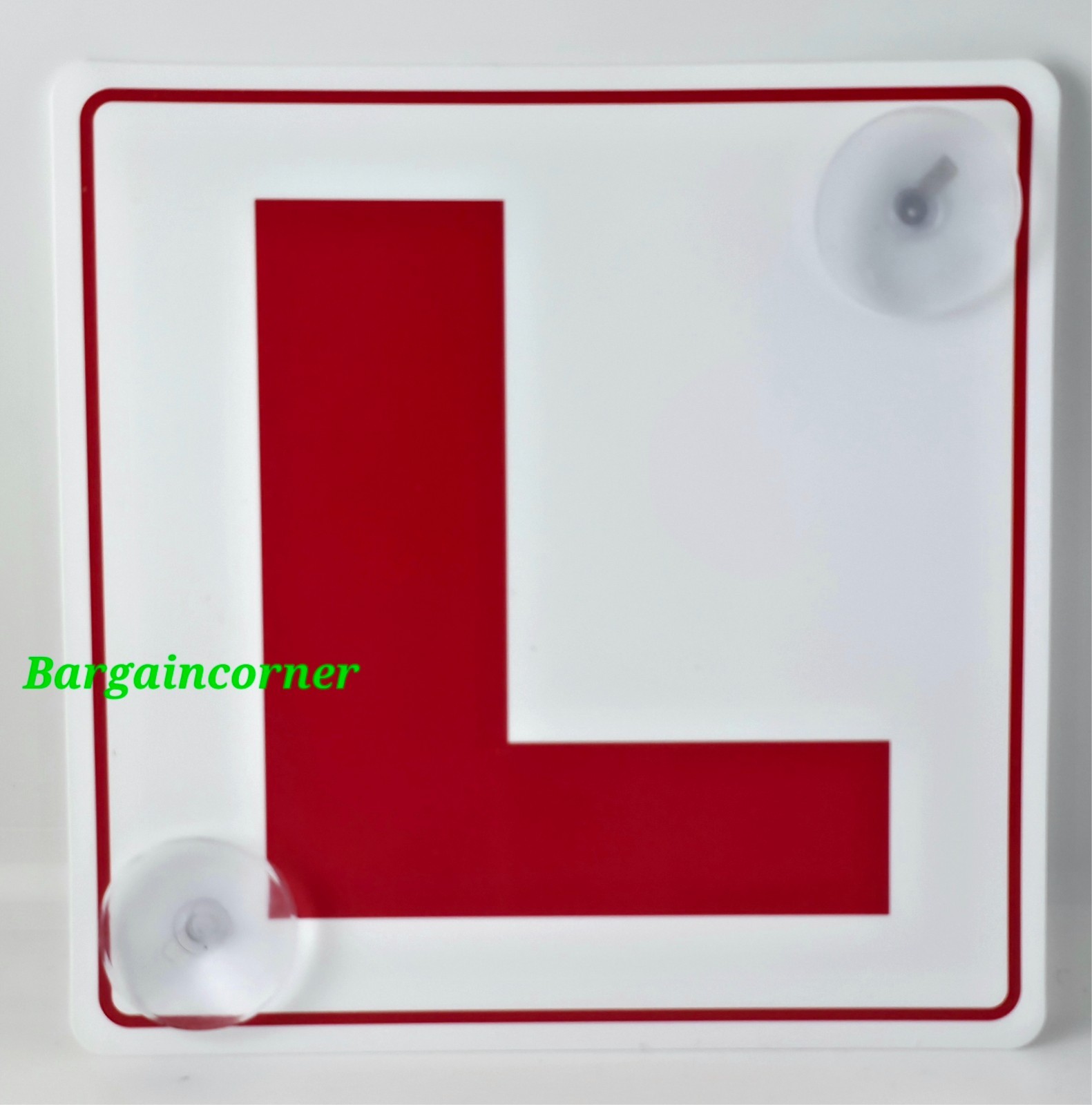 L PLATE SIGN Learner Driver Car Sign L Plate Advisory Sign With Suction Cup Hook