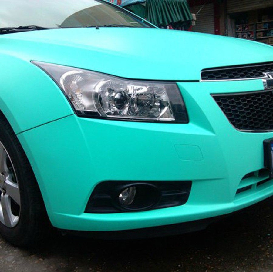 Full Roll 100FT x 5FT Matte Flat Vinyl Wrap Car Sticker Self-adhesive Mint Green
