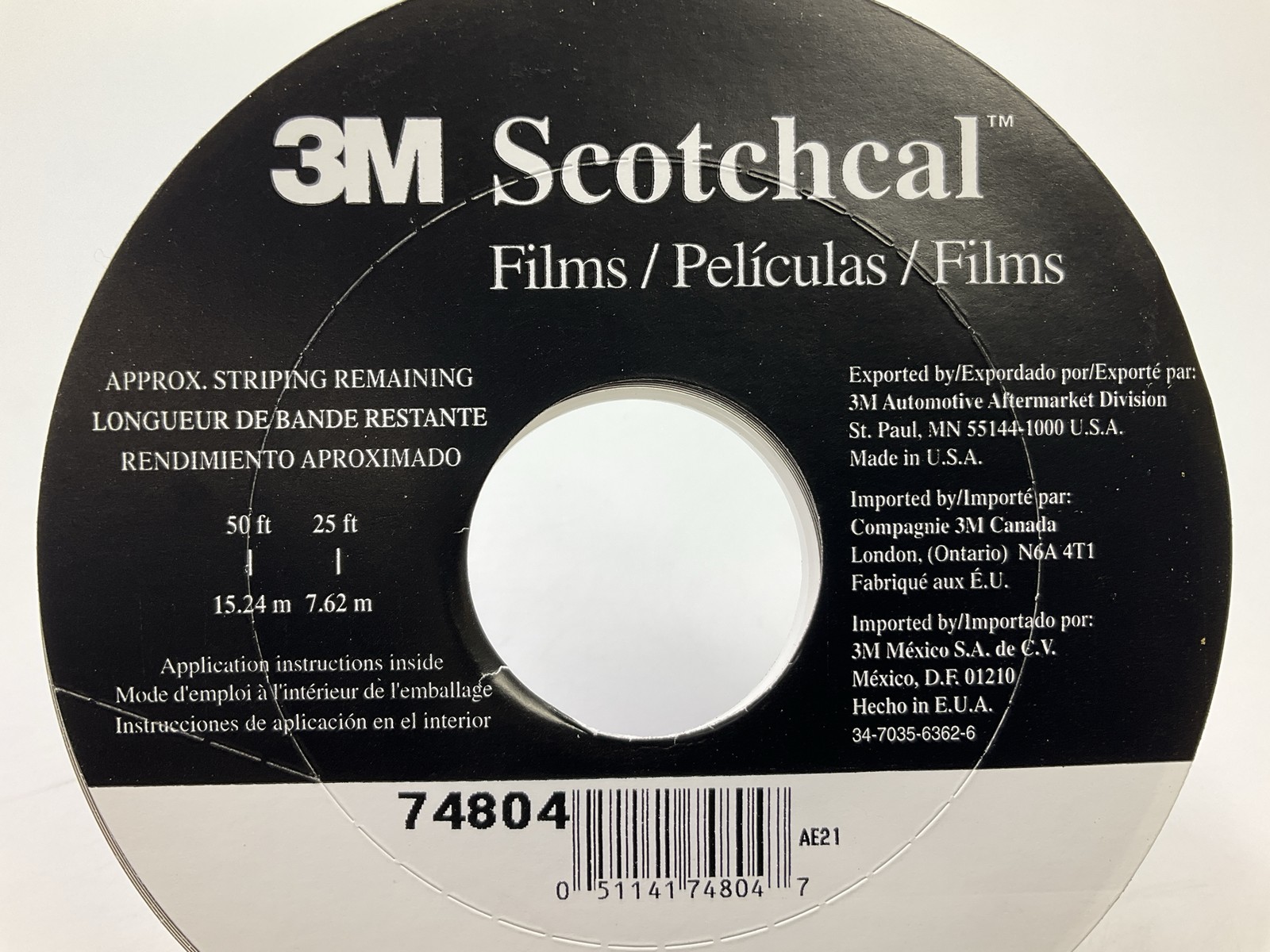 3M 74804 Brown Metallic / Gold Metallic Striping Auto Stripe Tape 3/16″x150′