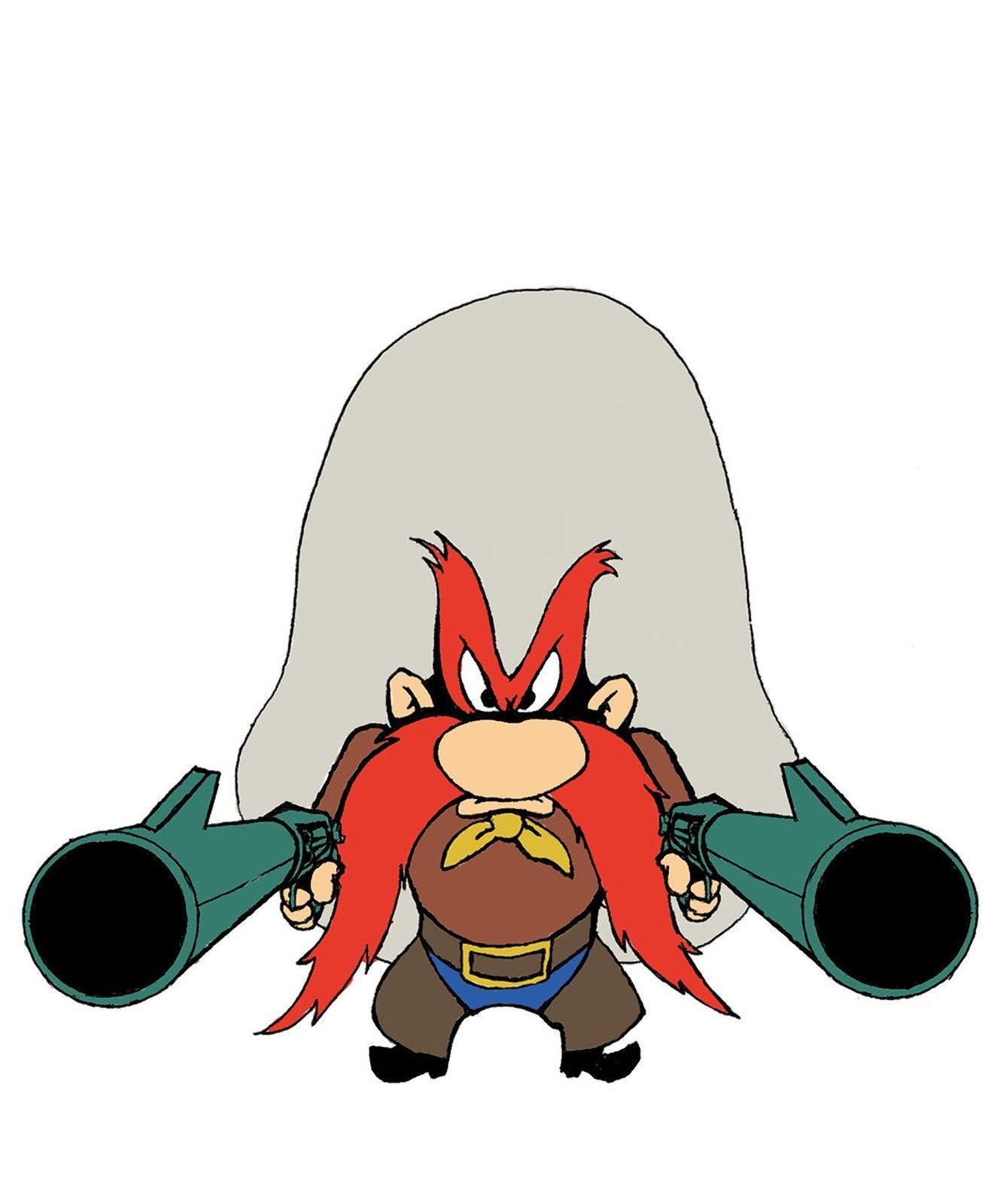 YOSEMITE SAM KIDS CARTOON DECAL STICKER 3M USA TRUCK HELMET VEHICLE WINDOW WALL