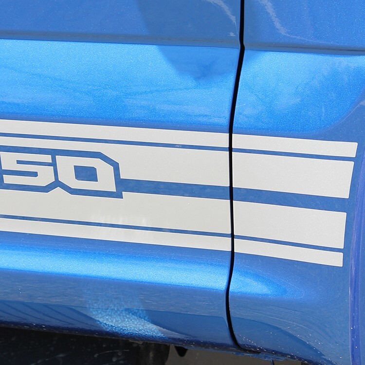 2015-2020 Rocker Two F-150 Lower Side Panel Solid Decals Stripes Vinyl Graphics