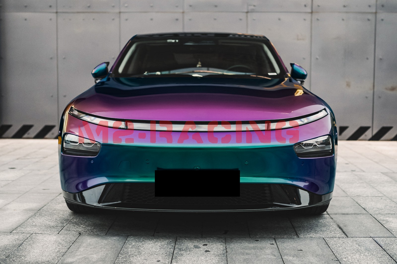 ESSMO PET Galaxy Dust Gloss Spectrum Purple Green Car Vinyl Wrap Decal Sticker