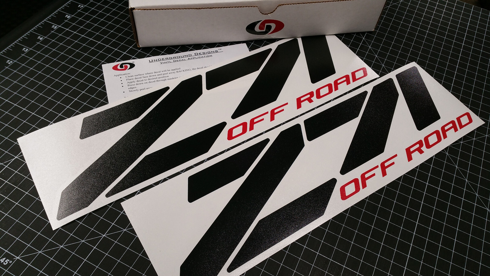 Z71 OFF ROAD Decals (2pk) Fender 15″ Bedside 4×4 Stickers Fits Chevy Silverado