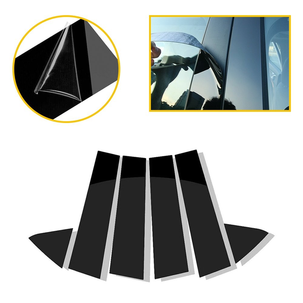 US Pillar Posts Door Window Trim Cover For Dodge Charger 2006-2010 Glossy M