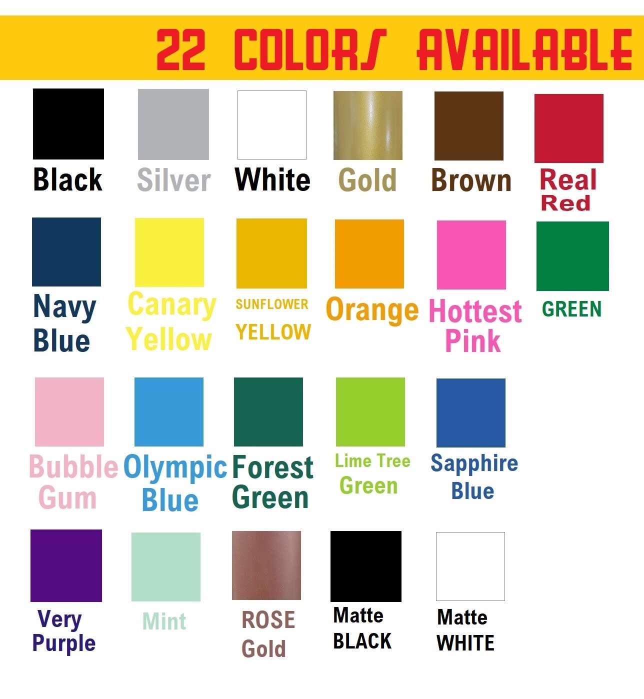 4″ 18″ 24″ 30″ 40″ LONG Custom Winshield Decal Banner Sticker for Cars & Trucks