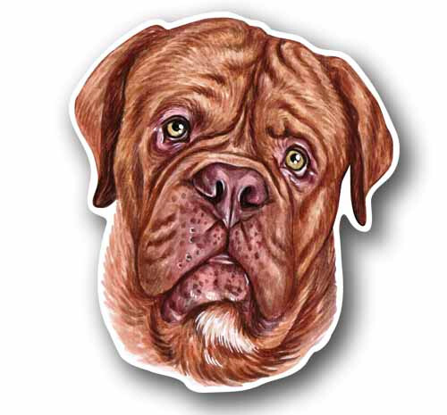 French Mastiff dog 5″ Tall Sticker Decal Waterproof Vinyl