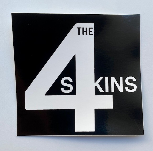 The 4 Skins Sticker Vinyl Decal Car Bumper Window Punk Rock 4″ X 4.25″ (268)
