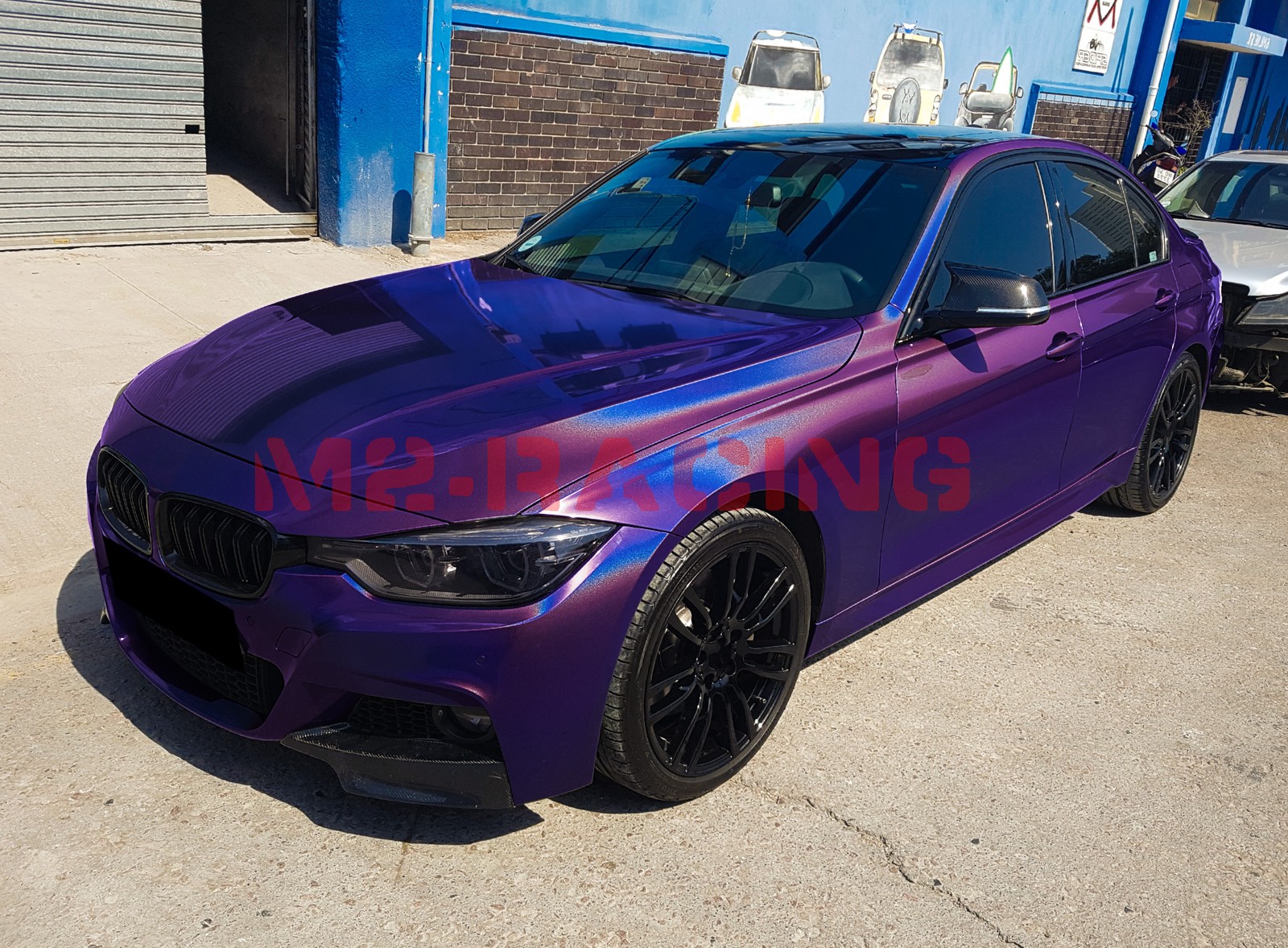 Laser Flip Gloss Purple Metallic Glossy Rainbow Holographic Vinyl Wrap Sticker