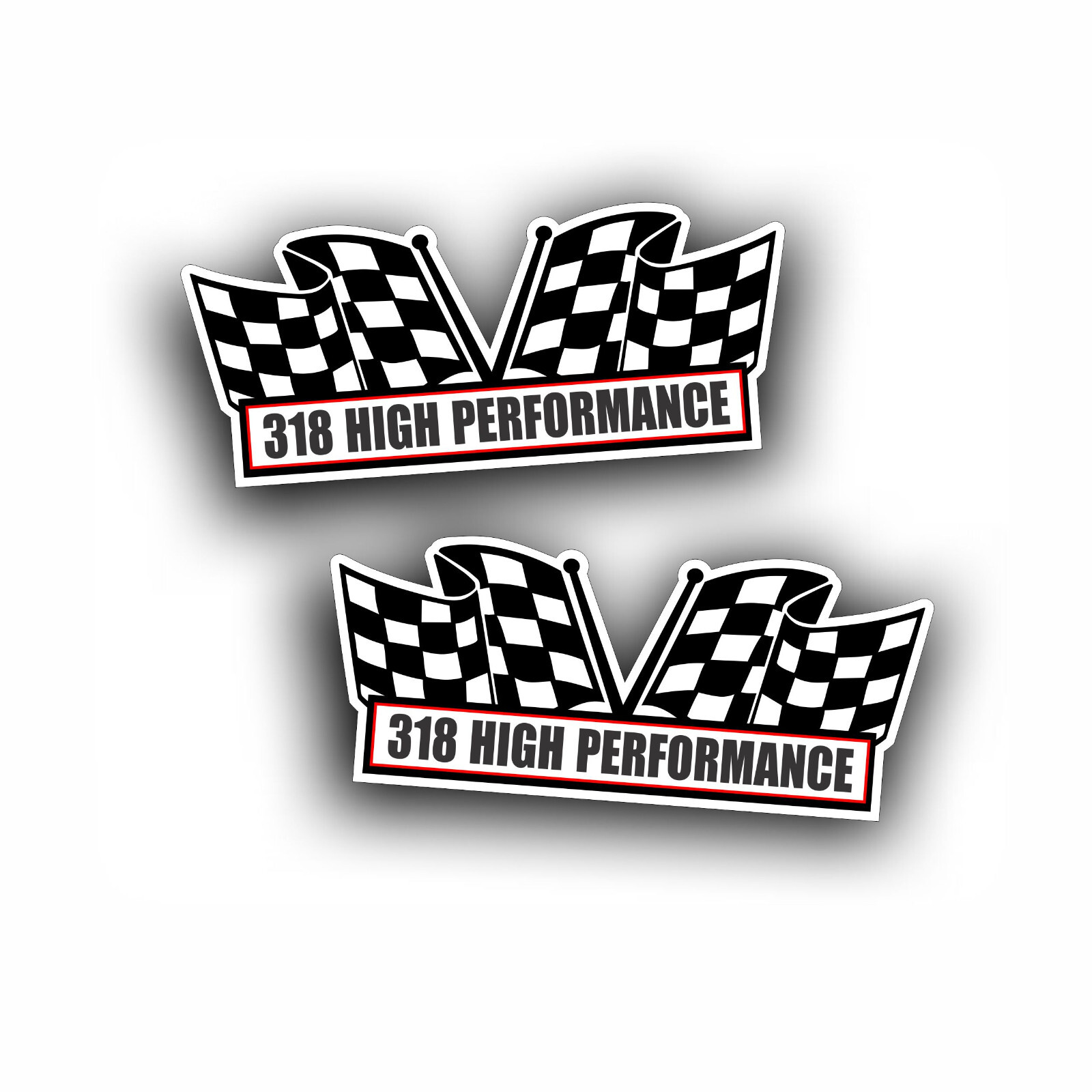 318 HIGH PERFORMANCE engine AIR CLEANER DECAL Fits Chrysler mopar muscle car 2X