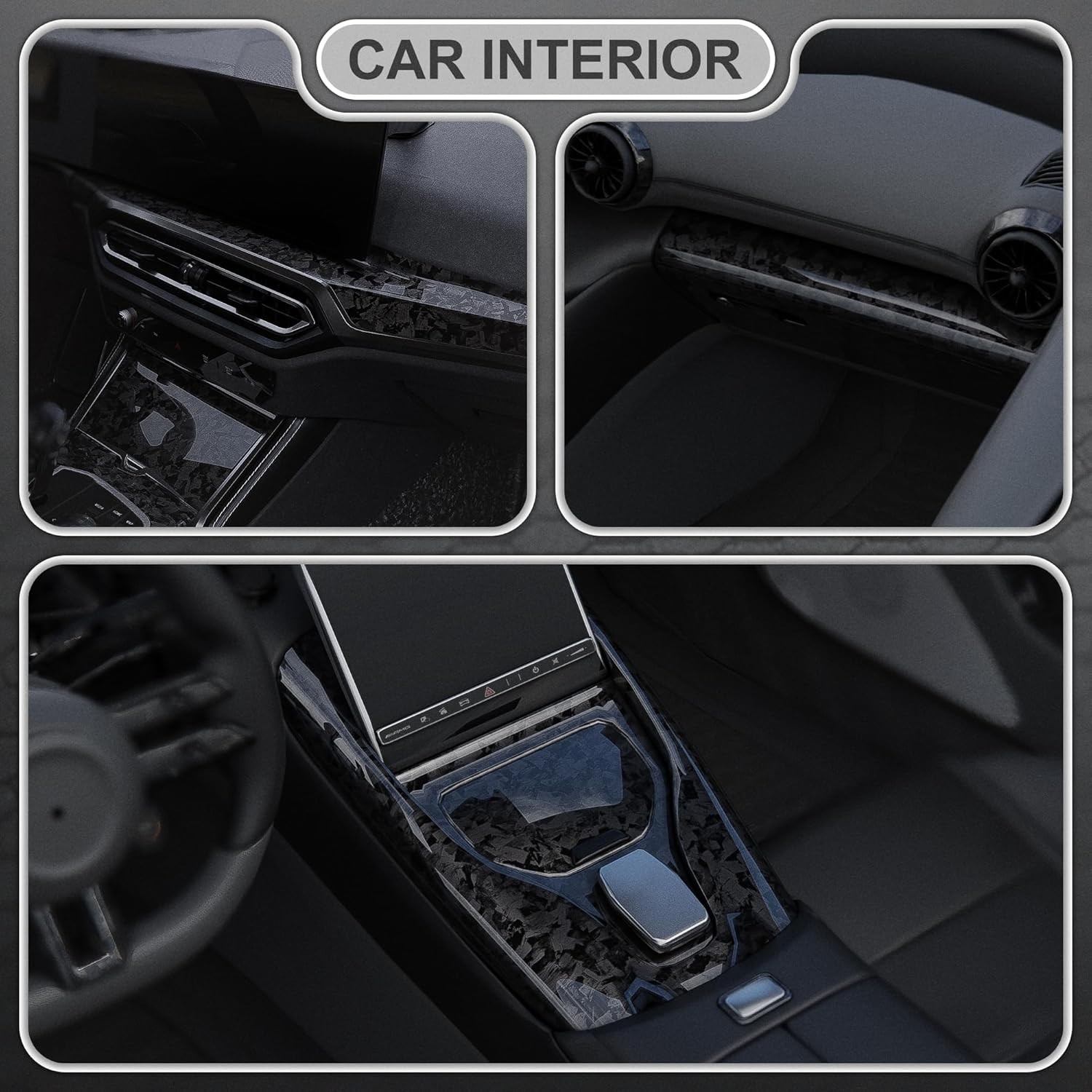 Versatile Automotive Gloss Carbon Fiber Vinyl – Easy to Install, 1ft x 5ft