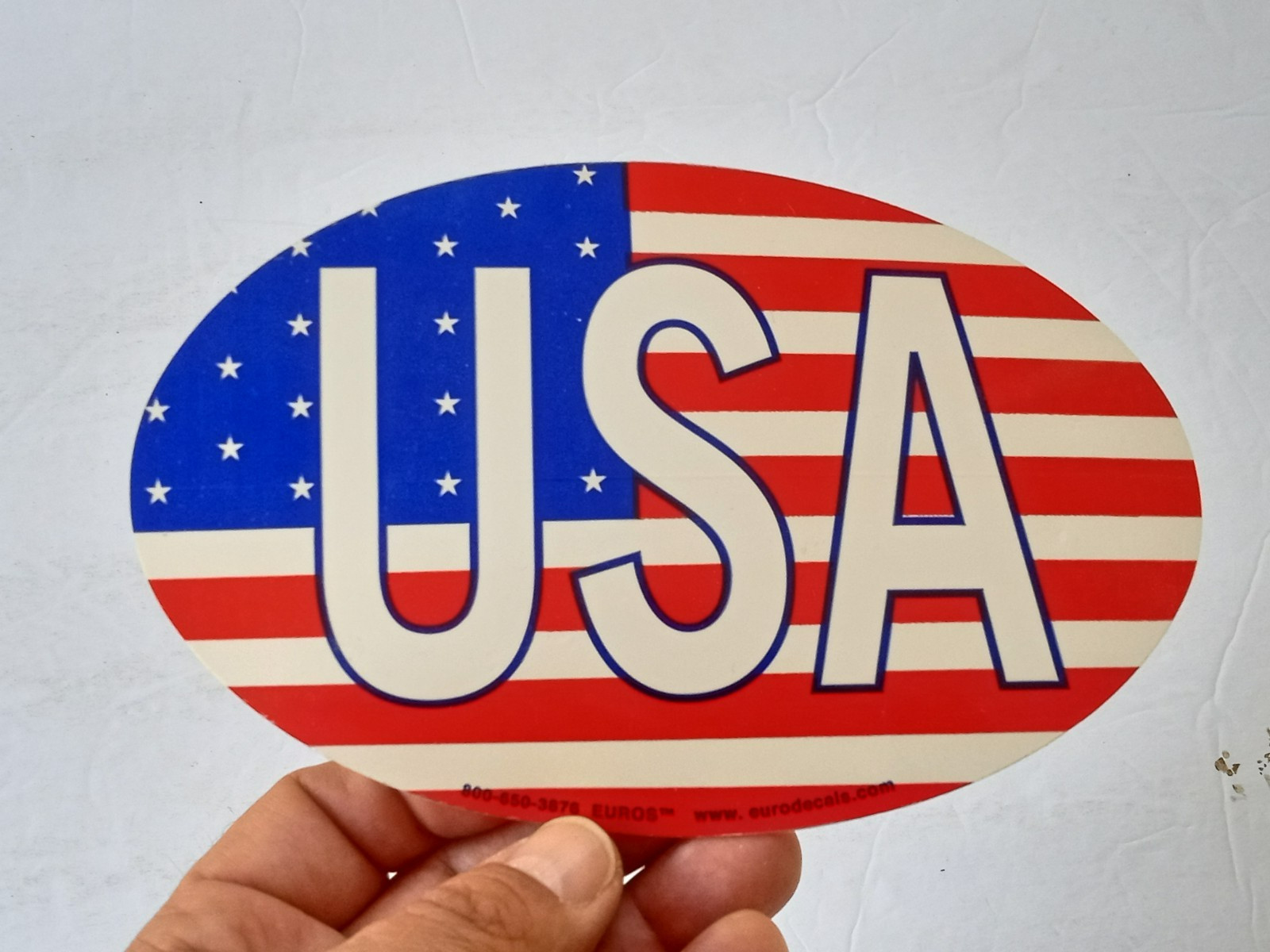 USA American Flag Car Truck Bumper Window Sticker Large Oval Decal 7″ x 4.5″ New