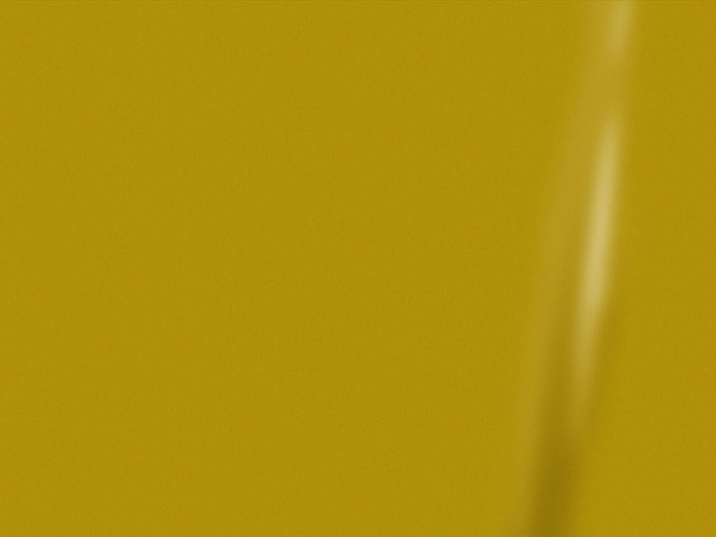 Satin Bitter Yellow Vinyl Wrap Film 5ft x 6in AirRelease for Vehicles