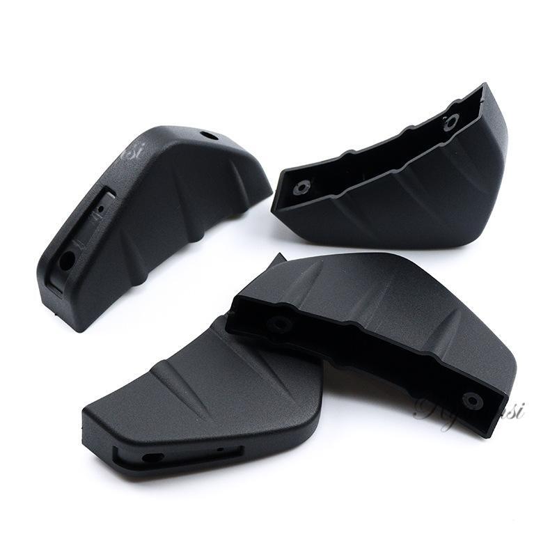 4x Car Rear Bumper Diffuser Shark Fin Curved Spoiler Lip Wing Splitter Universal