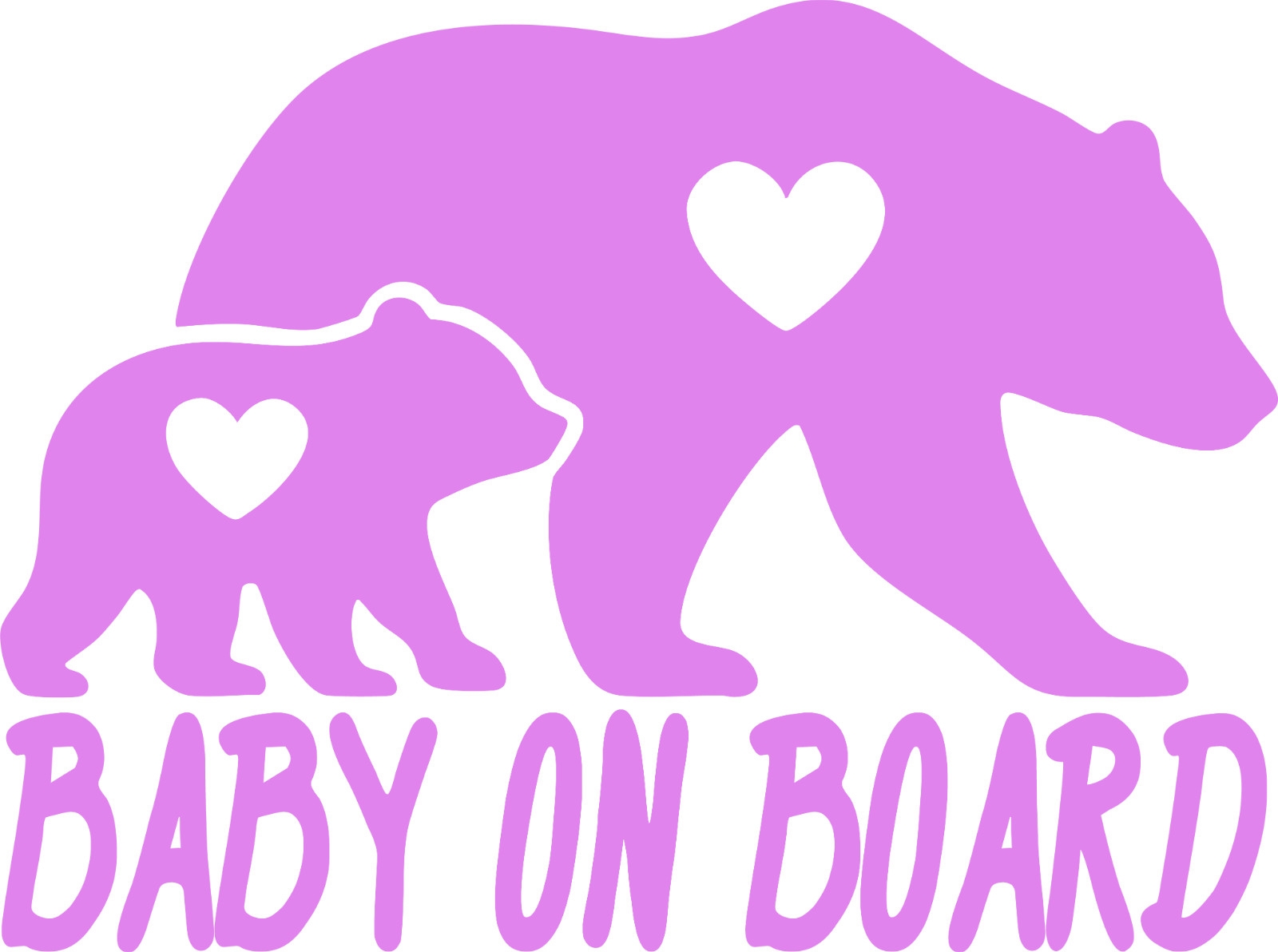 STICKER DAD – Baby on Board (Bears) Die-Cut Vinyl Decal (Size: 6 inch X 4.5 in)