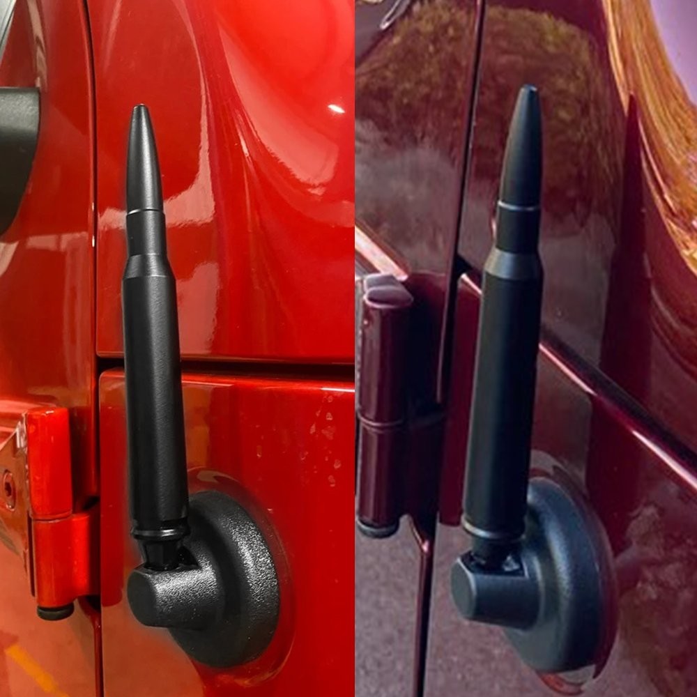 1/2Set For Jeep JK TJ Wrangler 1997-2021 Car Ford F150 Short Bullet Antenna Mast