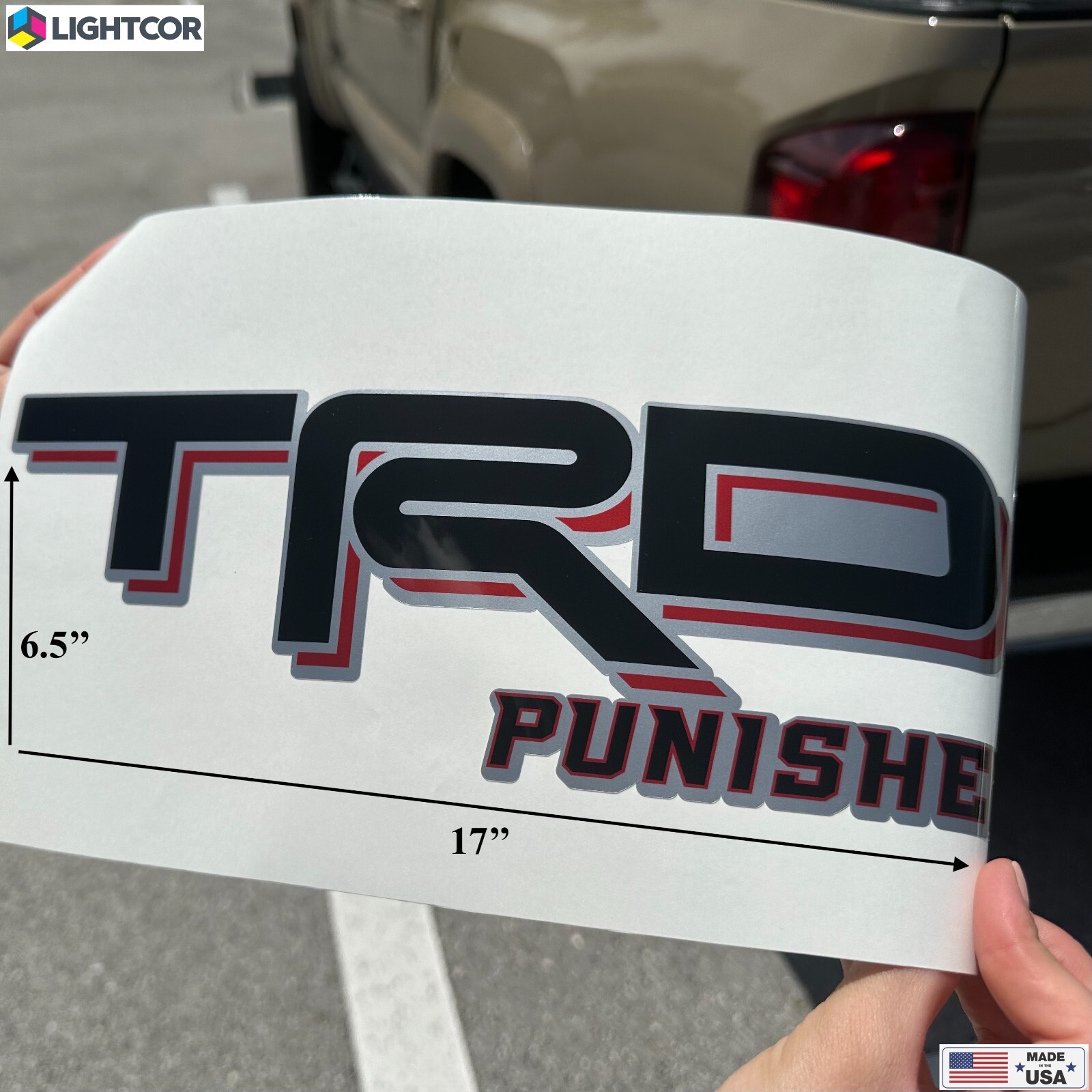 TRD Tacoma Skull Bedside Accessories Exterior Sports Punisher Edition Decals