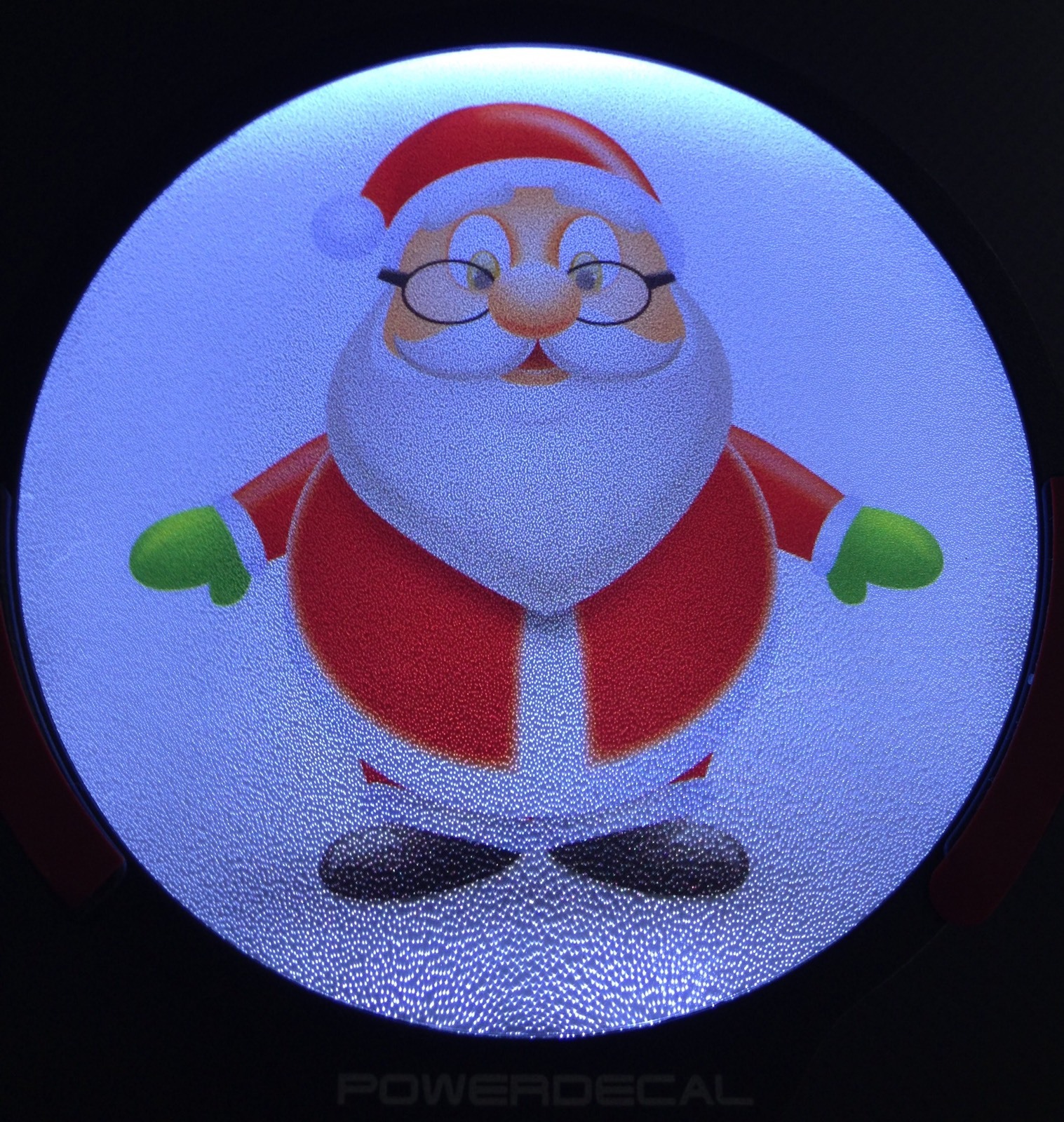 Santa Light Up Decal