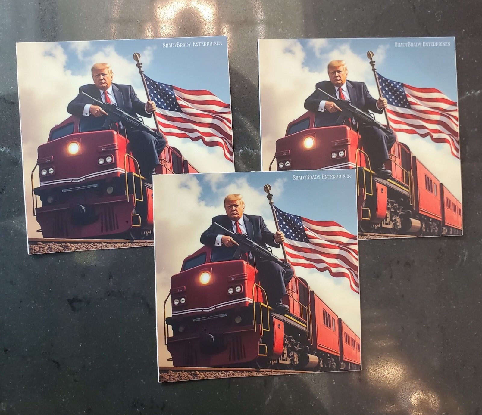 TRUMP STICKER MAGA PATRIOT WE THE PEOPLE 1776 EAGLE *WORLDWIDE 🌐 SHIPPING*
