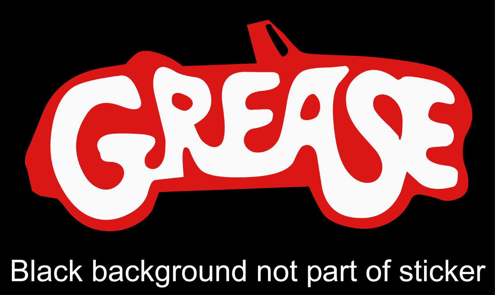 sticker decal Grease movie theme NEW 6 inches in length place anywhere