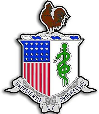 3×4 inch US Army Medical Service Coat of Arms Sticker -logo medic insignia seal
