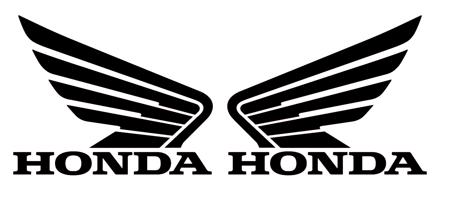 2x Custom Wings Decal Vinyl Sticker for Honda Racing Cars, ATVs, MX, Truck