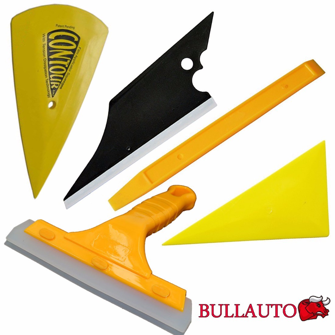 9pc Auto Window Tint Fitting Tools Kit Car Wrap Applicator Squeegee Cutter Knife