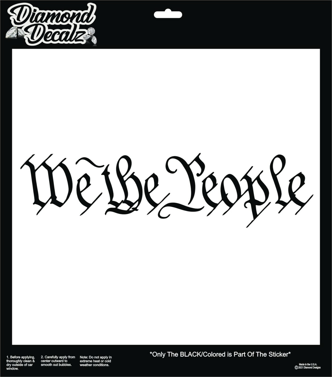 We The People Vinyl Decal Patriotic American Pride Constitution Sticker Car SUV