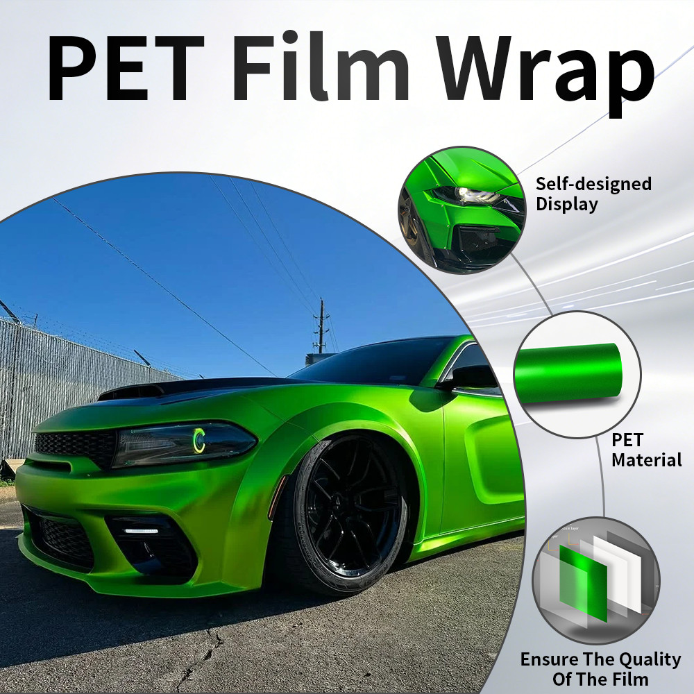 Premium Ultra Gloss PET Liner Self Adhesive Vinyl Wrap Air Release Bubble Free