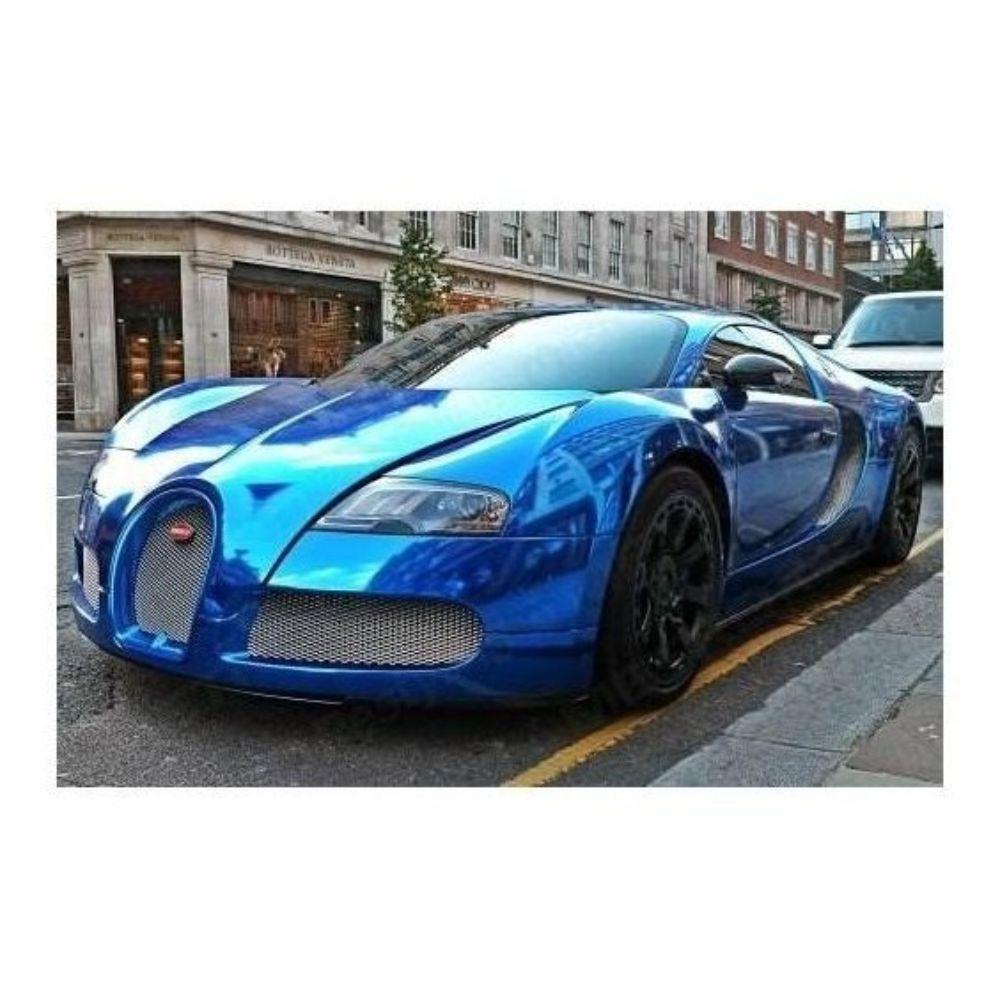 Avery Dennison SF100 Conform Chrome Blue Flexible Vinyl Car Wrap Film | 256-S