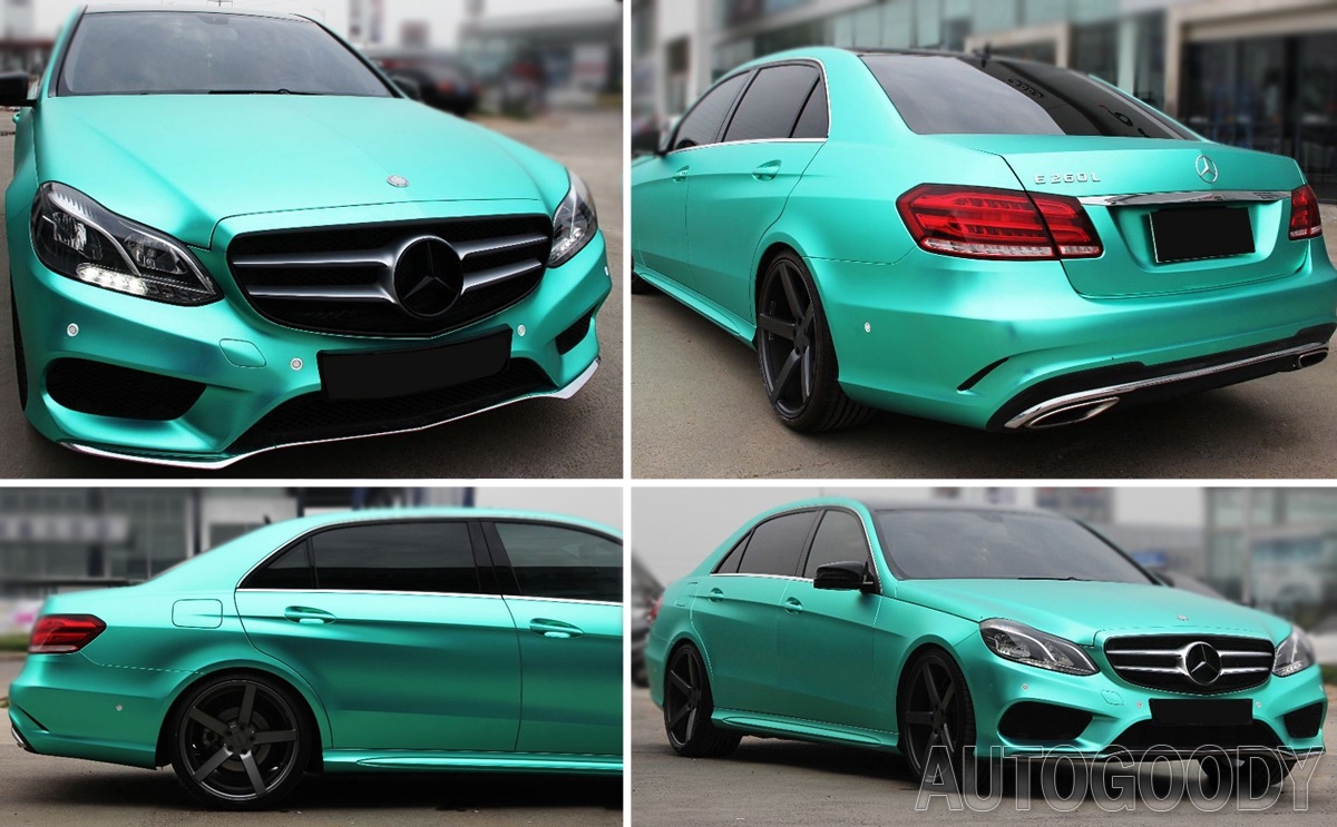 36″ x 60″ Satin Matte Chrome Metallic Teal Green Vinyl Film Wrap Bubble Free