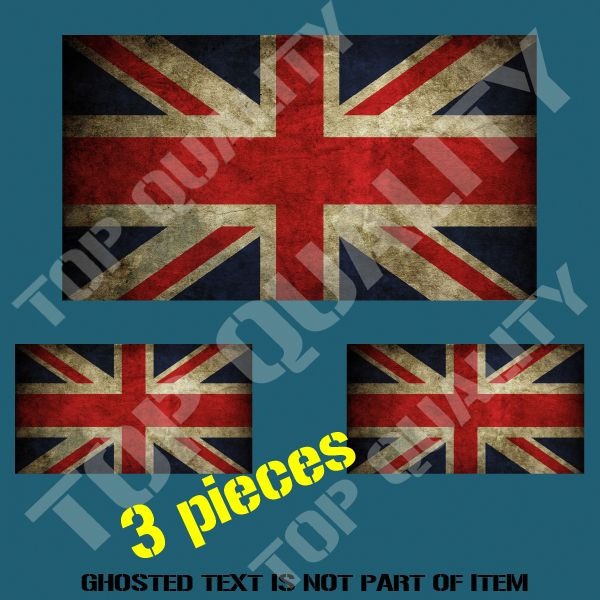 BRITAIN BRITISH NATIONAL FLAG DECAL STICKER GRUNGE RUSTIC WEATHERED STICKERS