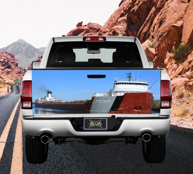 Great Lakes Freighter Truck Tailgate Wrap Vinyl Graphic Decal Sticker New #554