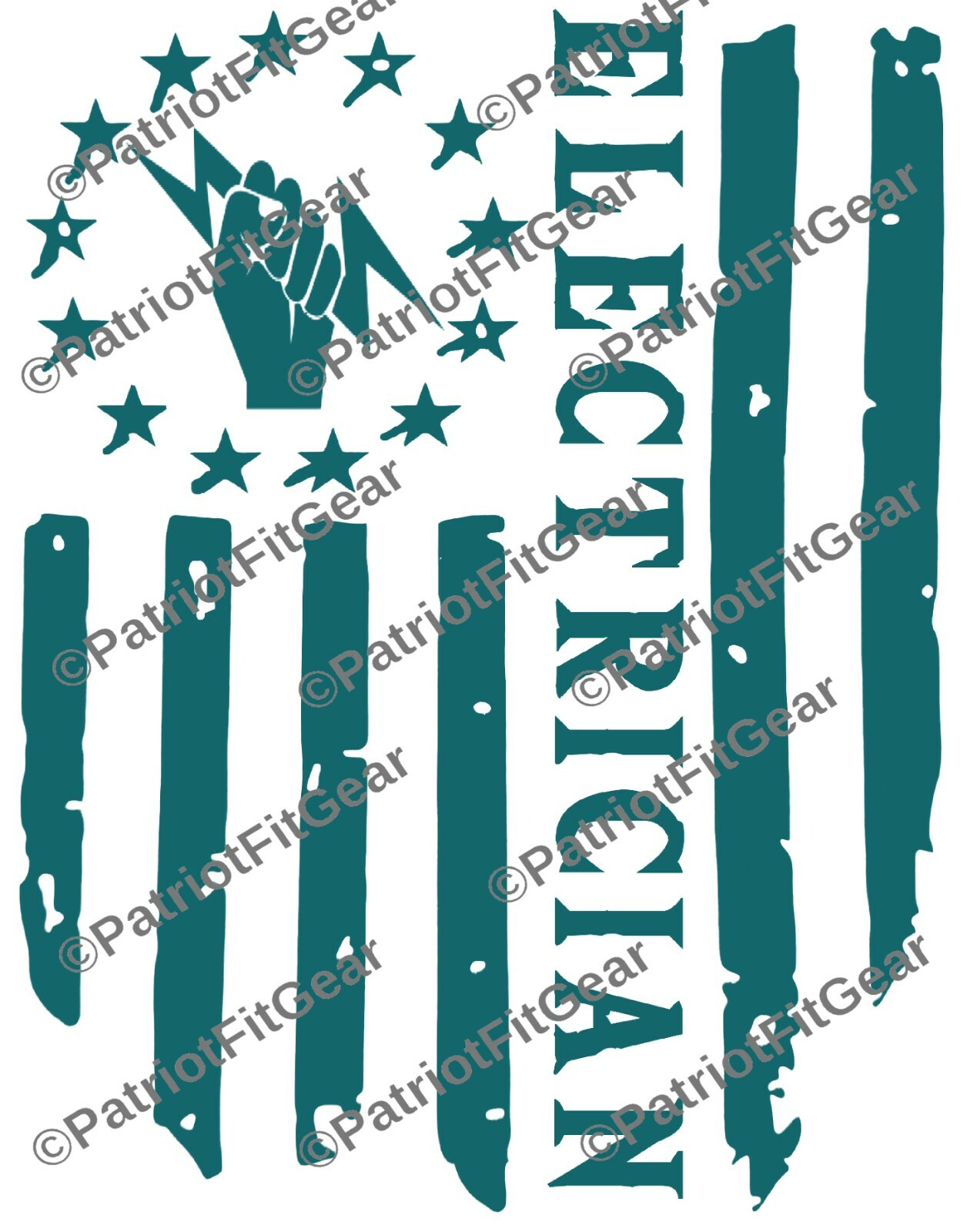 Electrician,Lineman,Line Work,Lineman,Got Power Thank A Lineman,Flag,vinyl decal