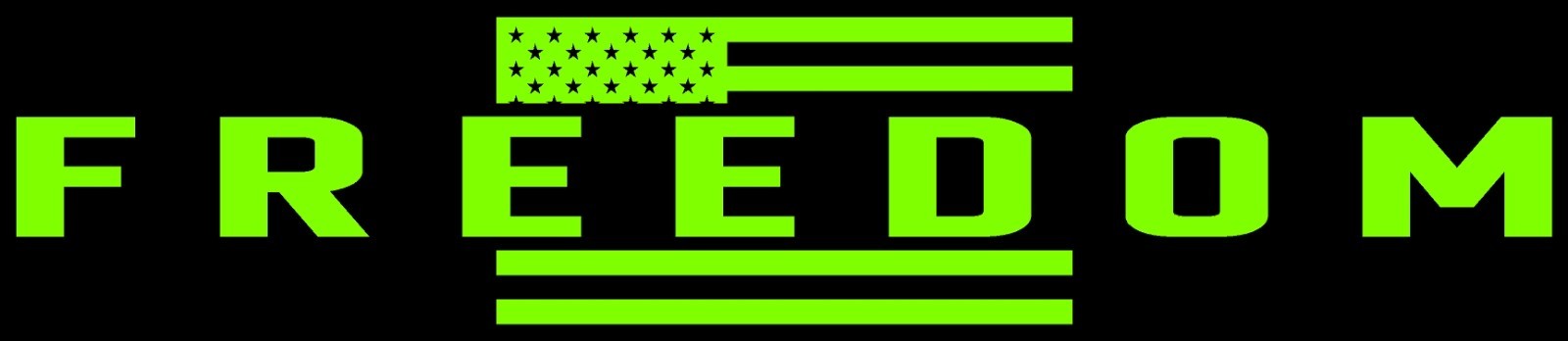 Freedom American Flag Partial Die Cut Vinyl Decal Multiple Sizes Multiple Colors