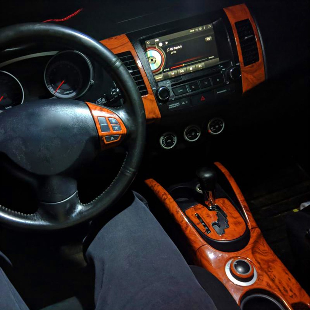 DIY Glossy Matte Wood Textured Grain Vinyl Wrap Sticker Car Interior Decors A