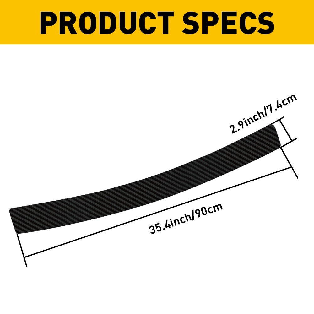 Car Anti-Scratch Pickup Rear Guard Protector Bumper Trim Cover Pad Accessories