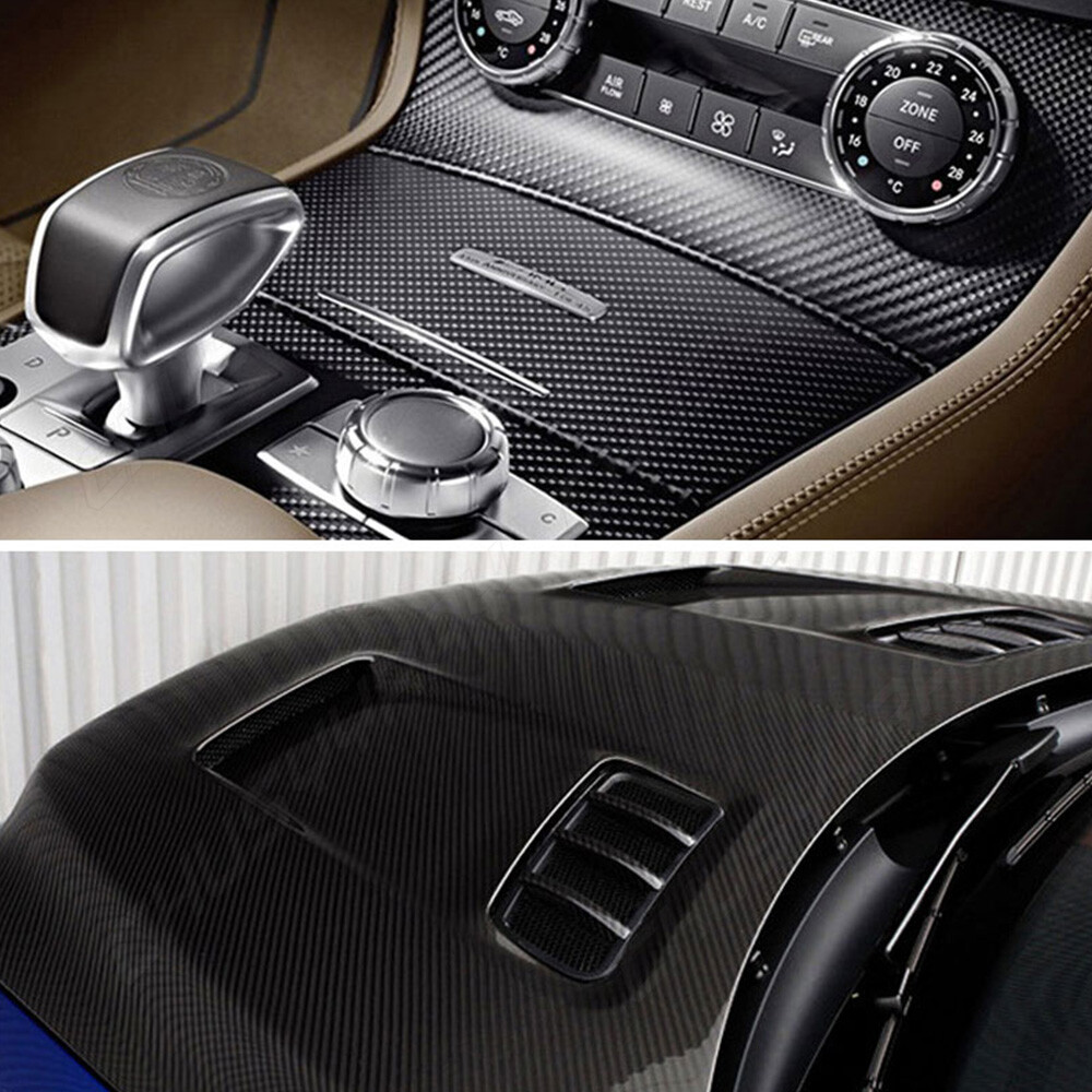 Carbon Fiber Vinyl Car Auto 7D Glossy Wrap Sheet Roll Film Sticker Decal Paper